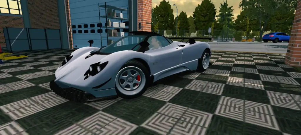 Car having manatee color in car parking multiplayer.