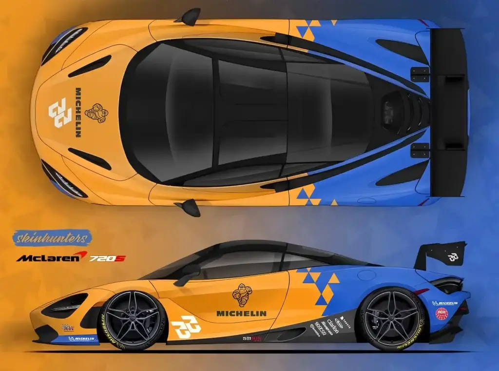 Car Parking Multiplayer design copy paste for McLaren 720s
