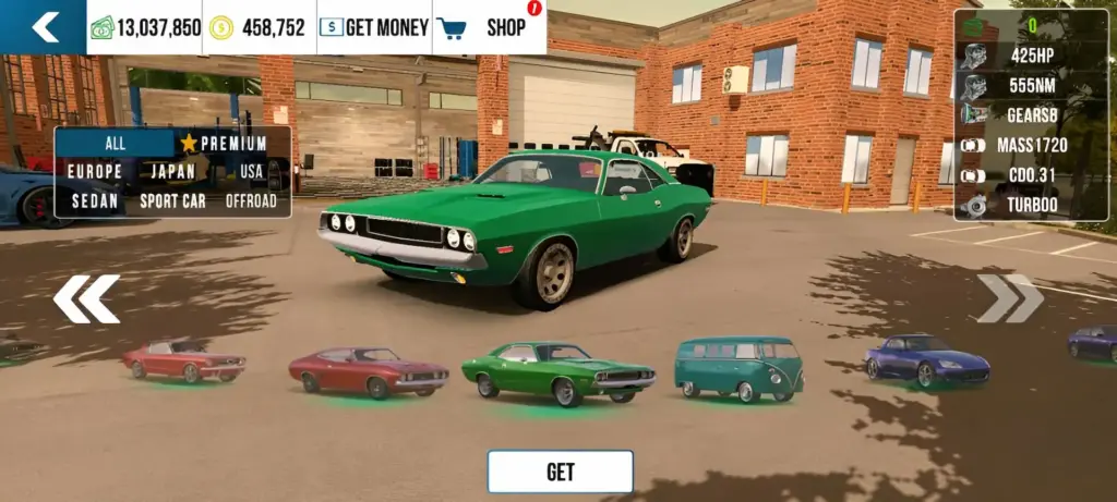 Dodge Challenger SRT Demon in car parking multiplayer.